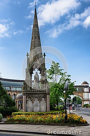 Queen Victoria statue â€“ Harrogate, UK Stock Photo